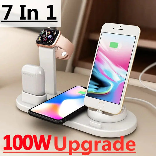 100W Wireless Charger Stand Pad